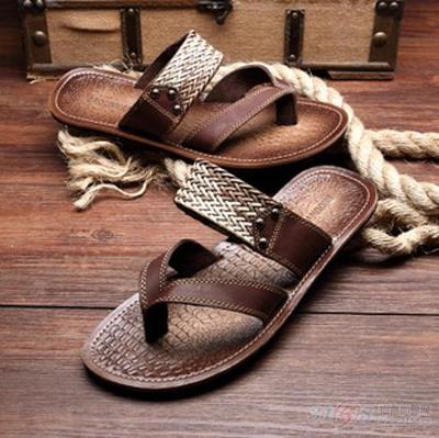 梵慕 新款人字拖男士涼拖真皮涼拖鞋潮拖 夏季韓版沙灘拖鞋男潮_東莞市賓仕森鞋業(yè)_產(chǎn)品展示-3158企業(yè)招商